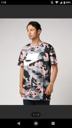 最終値下げ！NIKE ナイキ  CAMOメッシュ  トップス  ANTH/WHTのサムネイル
