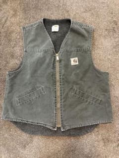 Carhartt ダックベスト L モス V13MOS / カーハート USA製のサムネイル