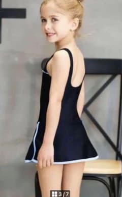 스쿨 수영복 여자 아이 수영복 원피스 아이 주니어 110cm