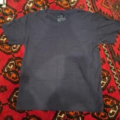 無印良品 ネイビー コットン Tシャツ 130cmのサムネイル