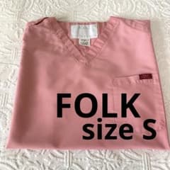 看護　ナース　スクラブ　フォーク　sizeSのサムネイル