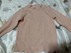 キッズズー　新品　90cm トップス 長袖　ケーブル　秋服　ベビー　女の子のサムネイル