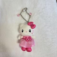 ハローキティ ぬいぐるみストラップ ピンクのサムネイル