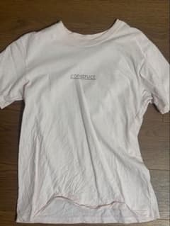 construct ロゴ 半袖 Tシャツ ライトピンクのサムネイル