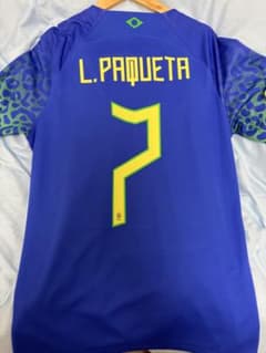 ルーカスパケタ ブラジル代表 2022 アウェイ 半袖レプリカユニフォームのサムネイル