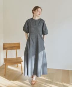 OLUN 2wayコクーンチェックワンピース FREE sizeのサムネイル