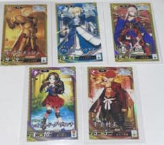 【未使用】英傑大戦 PL Fate/Grand Order コラボ 5枚のサムネイル