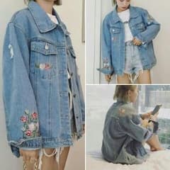 残りわずか❗早い者勝ち(*^￢^*)❤花刺繍Ｇジャン❤のサムネイル