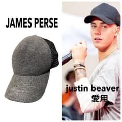 希少☆ジャスティンビーバー着用 JAMES PERSE キャップ グレー - メルカリ