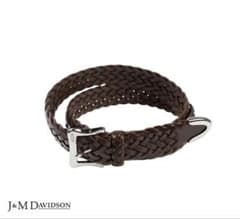 新品未使用／ジェイ&エムデヴィッドソン J&MDAVIDSON 編み込みベルト