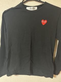 PLAY COMME des GARCONS ブラック長袖カットソー Sのサムネイル