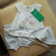 夏物★新生児用セットアップ★リバティ柄のサムネイル