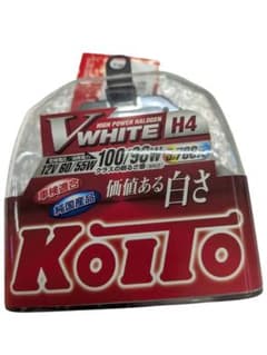 新品未開封品 KOITO ハロゲンバルブ Vホワイト H4（3700K)のサムネイル