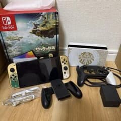 美品 Nintendo Switch 有機EL ゼルダの伝説 一式プロコン付き！のサムネイル