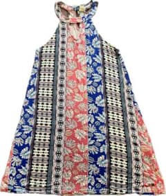 【ROXY】インド製 エスニック柄 ホルターネックトップス Mサイズ ボヘミアンのサムネイル