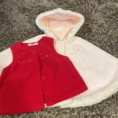 超美品！ファミリア ポンチョ ケープとベストのセット♡のサムネイル