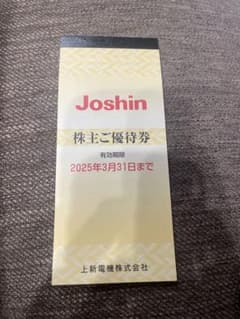 上新電機　株主優待券　5000円分のサムネイル