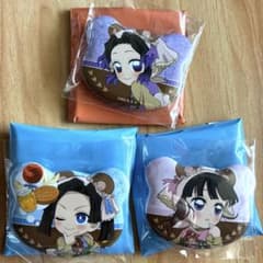 鬼滅の刃 実りの秋まつり ランダムくま缶バッジ しのぶ、カナヲ、アオイ セット