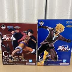 tya様専用 ワンピース C賞ルフィ E賞サンジ 2体セット 下位賞おまけ付きのサムネイル