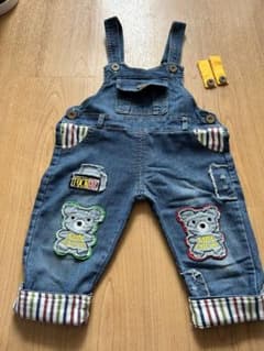 デニムオーバーオール クマ ワッペンのサムネイル