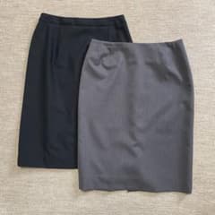 黒とグレーのタイトスカート2点セットのサムネイル
