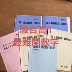 駿台高1最難関数学1年間、春期・夏期・冬期6冊セット 鳥羽先生プリント数枚付き m70501104122_1.jpg?1755438543
