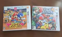 Nintendo 3DS ソフト 2本セット マリオ＆ソニック 大乱闘スマッシュのサムネイル