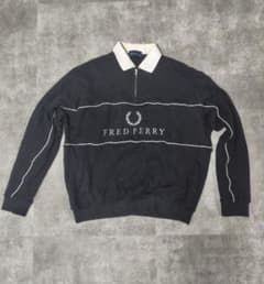 【美品】FRED PERRYフレッドペリー スウェット ハーフジップ トレーナーのサムネイル