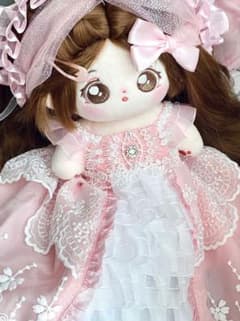 20センチぬい服 プリンセスティアード ドレス コーラルピンクのサムネイル