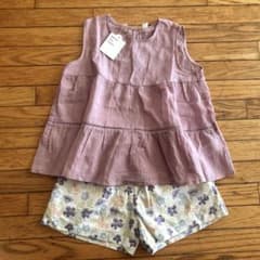 ⭐︎もふもふさん専用⭐︎ 新品未使用　アプレレクール カットソーとショートパンツのサムネイル