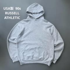 90s Russell Athletic パーカー スウェット短丈 90s USA製 RUSSELL ATHLETIC パーカー 短丈 - メルカリ