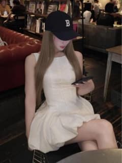 コットンレースミニワンピースのサムネイル