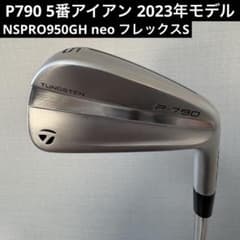 P790 5番アイアン 2023年モデル 純正スチールシャフト フレックスS
