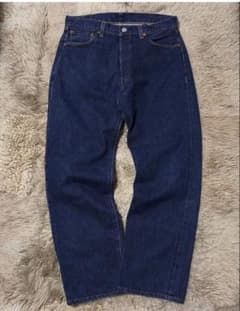 Dark navy Levi's 501XX, made in Valencia, size W36, BIG E, red selvedge.