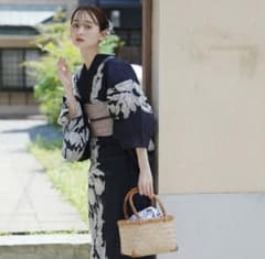 新品 浴衣 utatane 紺 下駄 帯 粋紺市松にチューリップ - メルカリ
