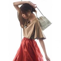 マーセライズコットンフレア T  Tシャツのサムネイル