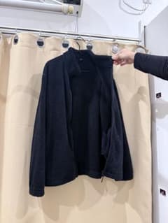 黒 フリースジャケット ジップアップのサムネイル