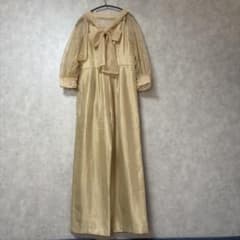 LEJA レジャ ドット柄スパンコールパフスリーブボレロオールインワン