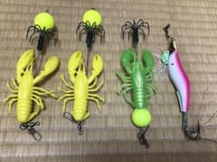 タコエギ 4本 ＋シンカー3個のサムネイル