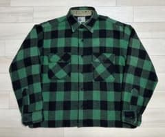 60s PILGRIM ヴィンテージウールシャツ sears - メルカリ