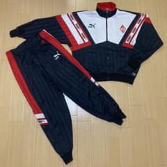 PUMA プーマ 三菱浦和 浦和レッズ ジャージ 上下 XO/O 古着 当時もの PUMA プーマ 三菱浦和 浦和レッズ ジャージ 上下 XO/O 古着 当時もの