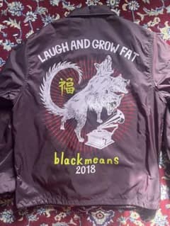 blackmeans バーガンディ ナイロンジャケット 2018 - メルカリ