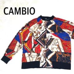 良品 CAMBIO スカーフデザイン ブルゾン - メルカリ