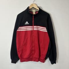 adidas トラックジャケット ジャージ 刺繍ロゴ スポーツ メンズ 古着のサムネイル