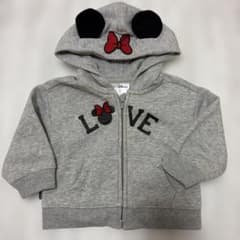 baby GAP☆Disney ミニー長袖裏起毛パーカー トレーナー　80サイズのサムネイル