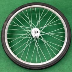 26×1.75 タイヤ付 アルミリム フロント 前輪 J2端子 ハブダイナモ