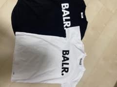 【最終値下げ　美品】BALR. ロゴ Tシャツ ホワイト/ブラック　2枚セットのサムネイル