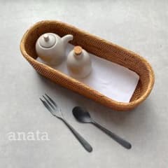 バリ島 カトラリーケース 新品未使用 テーブル用品 キッチン用品 かご