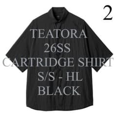 2 黒 TEATORA 26SS CARTRIDGE SHIRT S/S HL - メルカリ