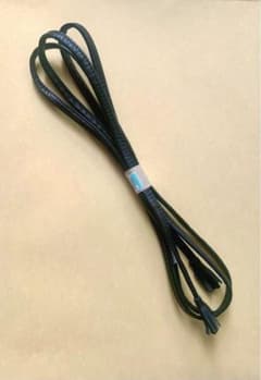 【新品未使用】本革  帯締め  三分紐《 黒 》のサムネイル